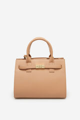 Cortefiel Belted shopper bag Beige