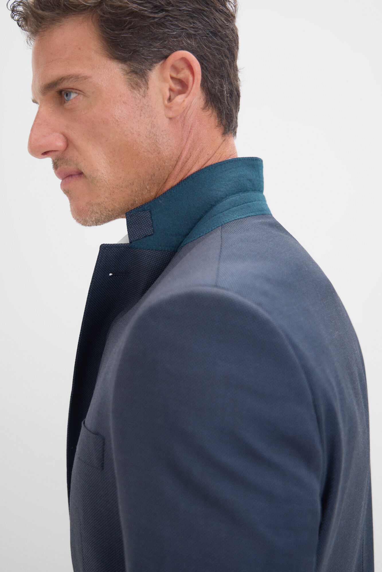 Cortefiel Coolmax&reg; birdseye weave blazer Blue