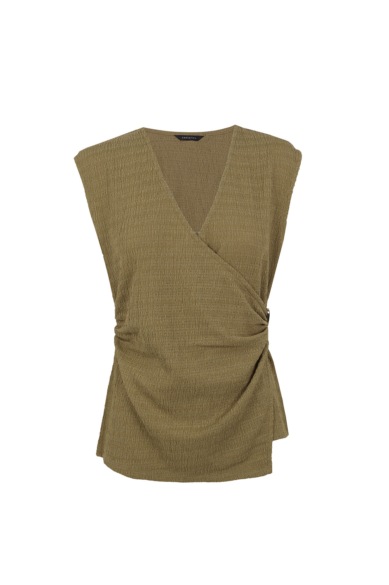 Cortefiel Top broche Verde