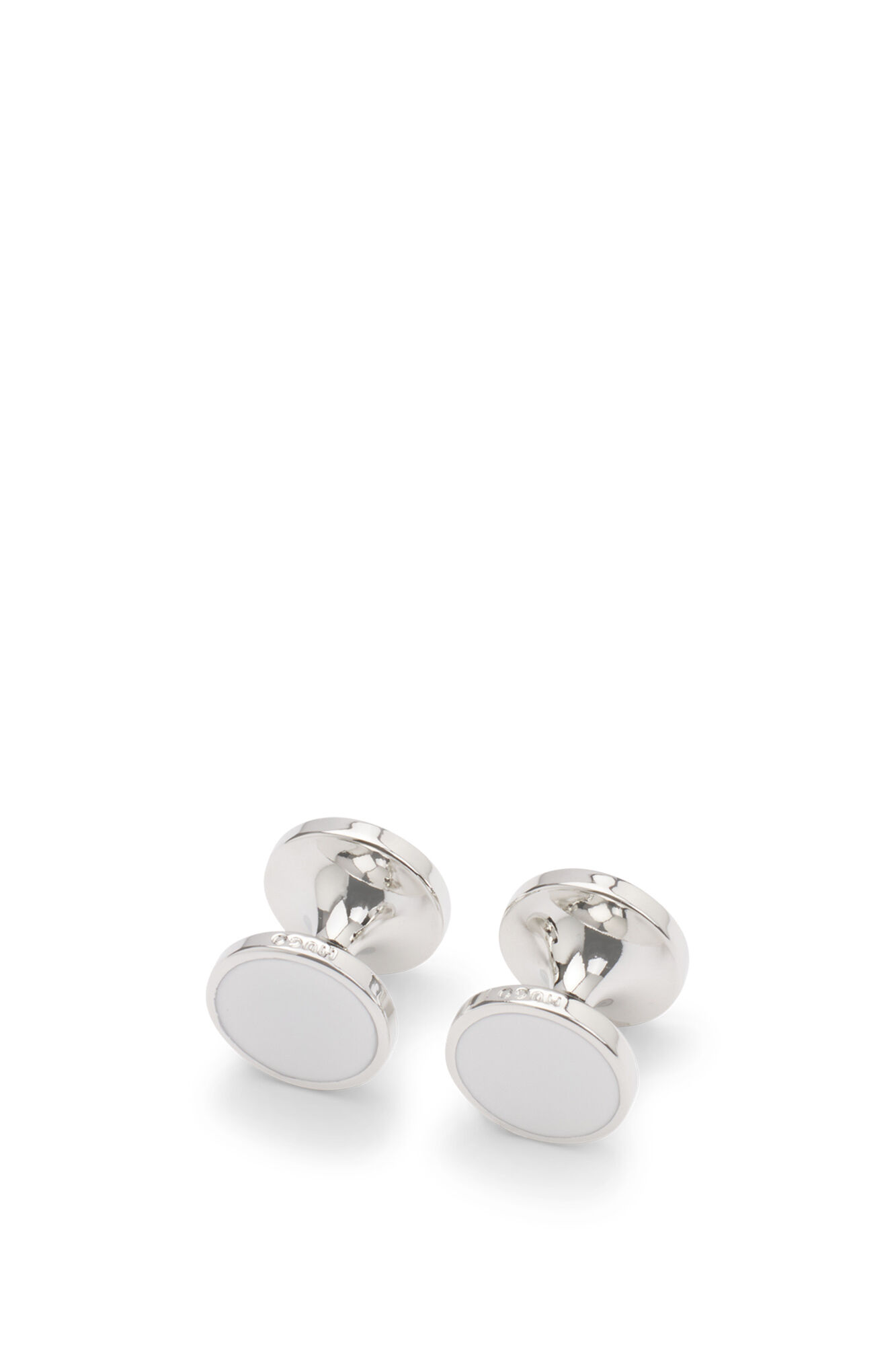 HUGO Abotoaduras redondas Branco