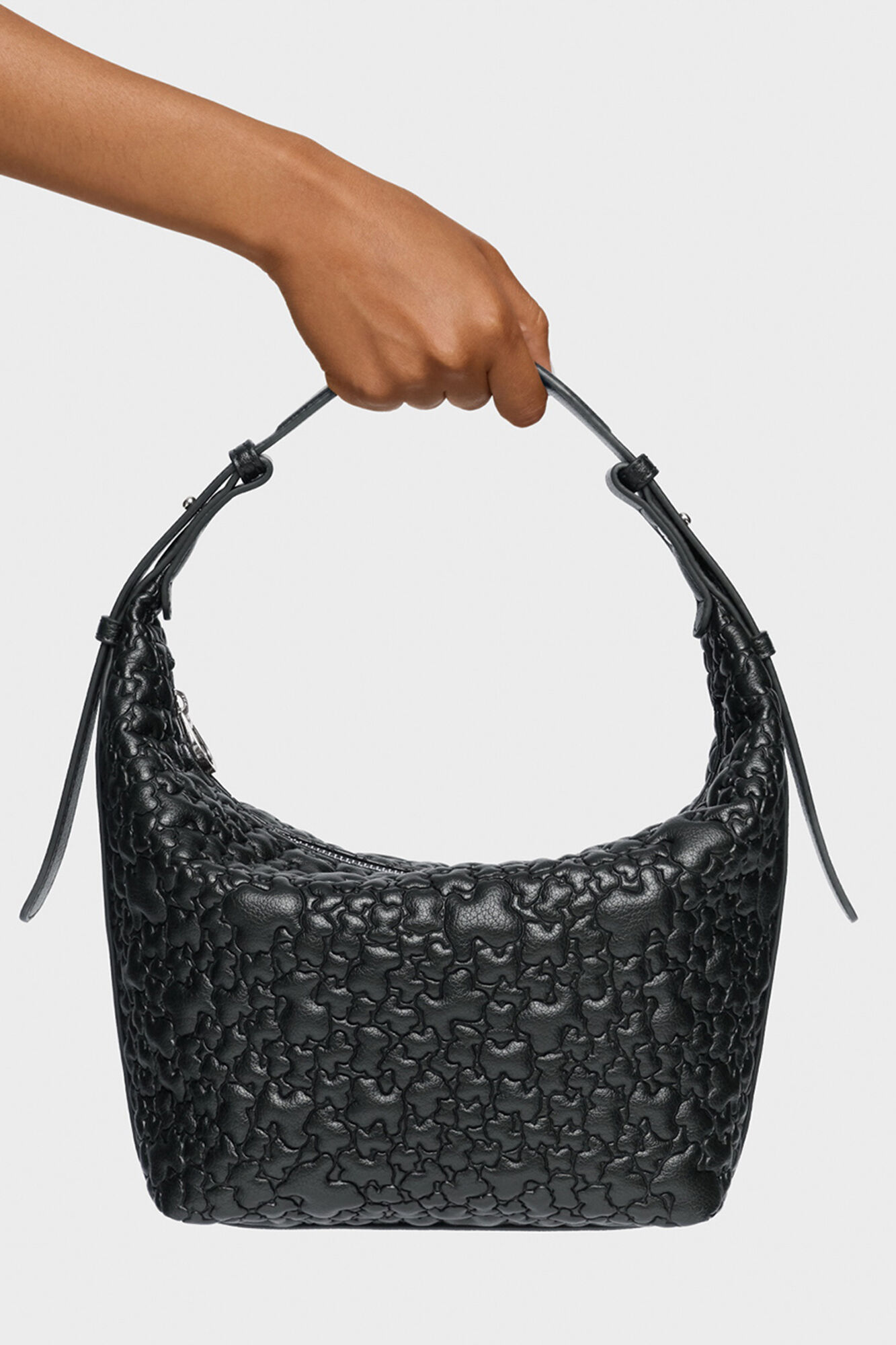 Tous TOUS Puffy Bear Medium Shoulder Bag Black