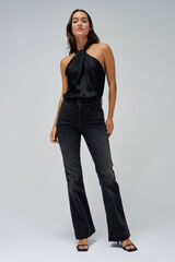 Salsa Jeans Cal&ccedil;a jeans flare push-in Faith Preto