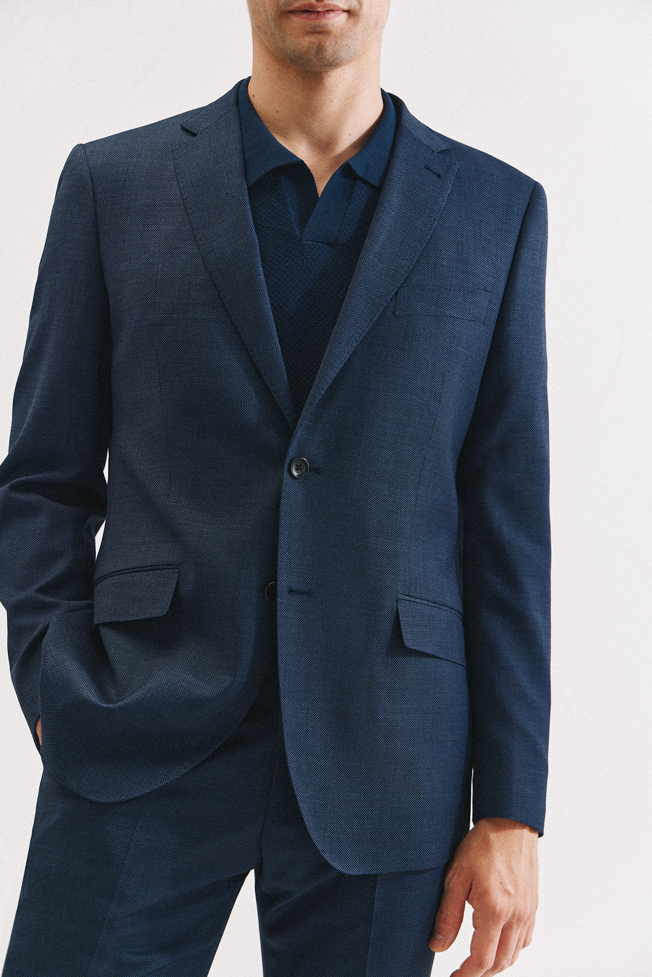 Cortefiel Coolmax bird's eye jacket