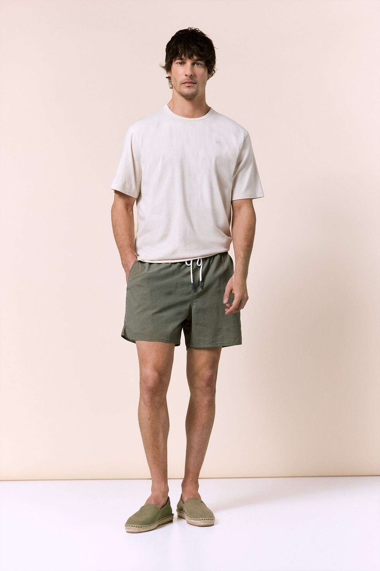 OOTO Fato de banho estampado liso OOTO