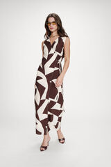 Grace & Mila Long dress Velline Printed brown