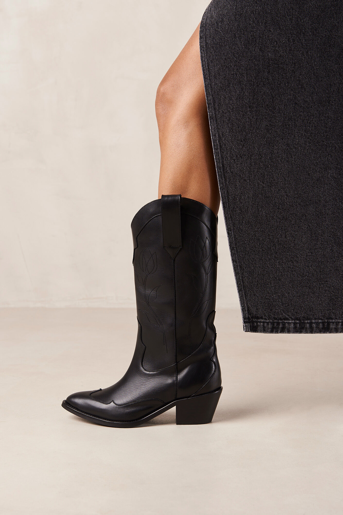 Alohas Botas de pele Liberty Preto