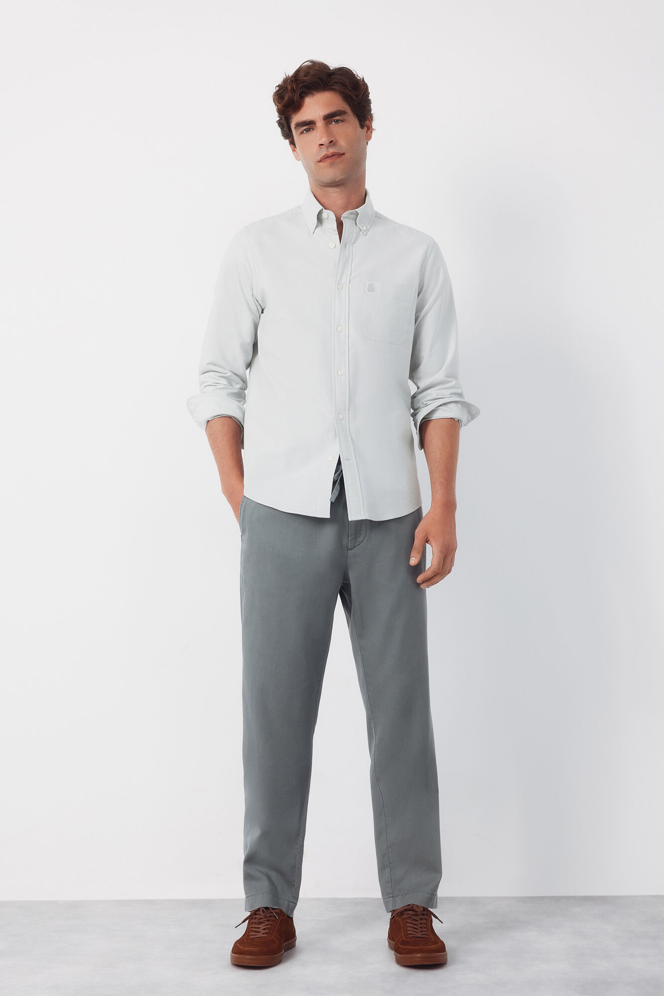 Cortefiel Tapered Tencel Cotton chinos Trousers