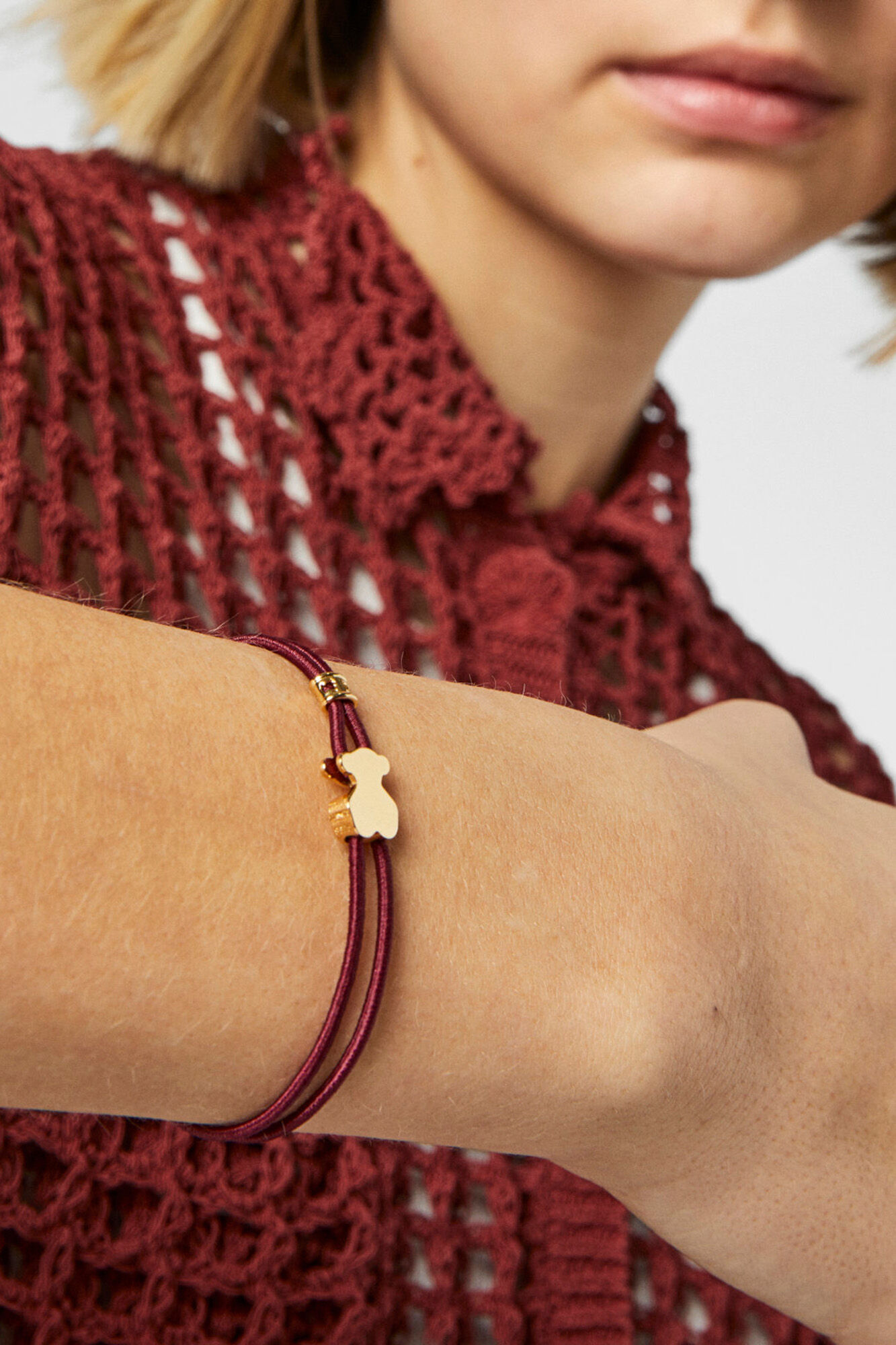 Tous Pulsera TOUS Sweet Dolls el&aacute;stica Vino