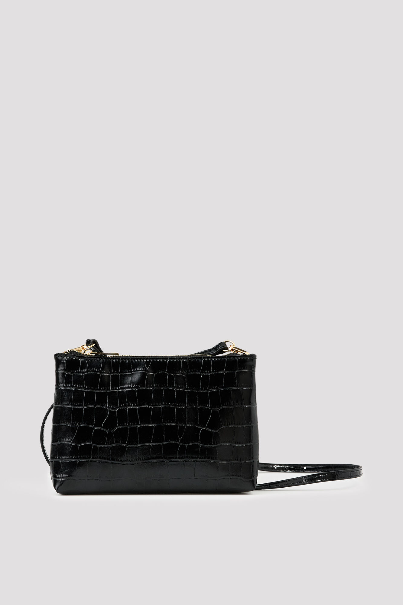 Cortefiel Crocodile effect crossbody wallet