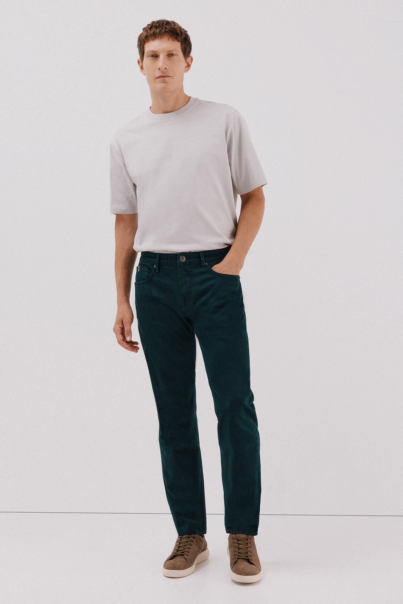 Cortefiel 5-pocket regular fit coloured trousers