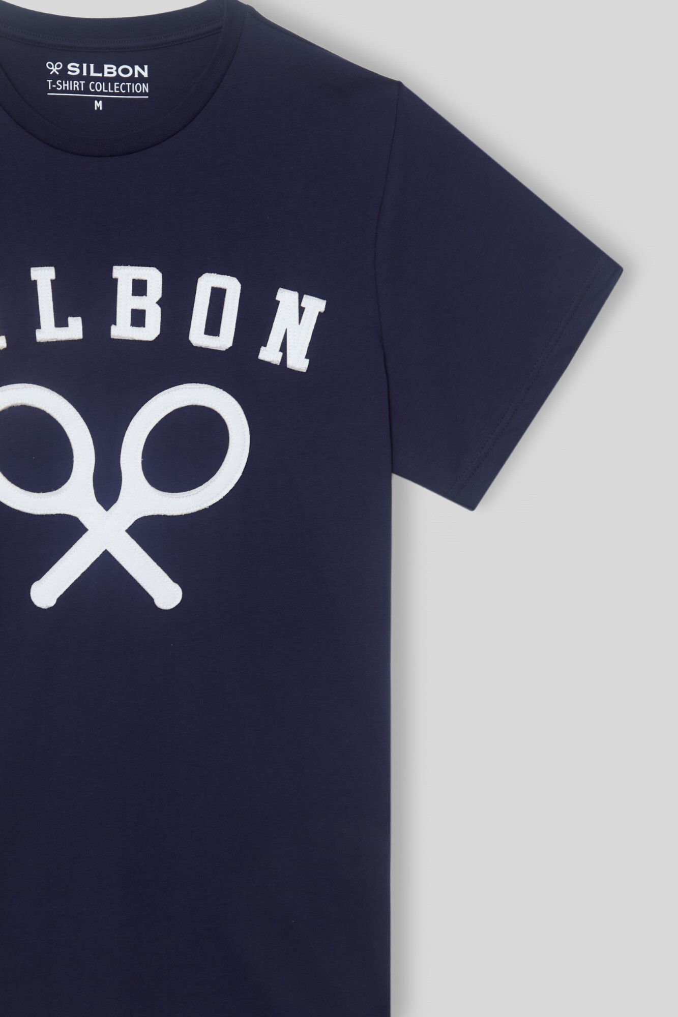 Silbon Camiseta raquetas corporativas azul Azul