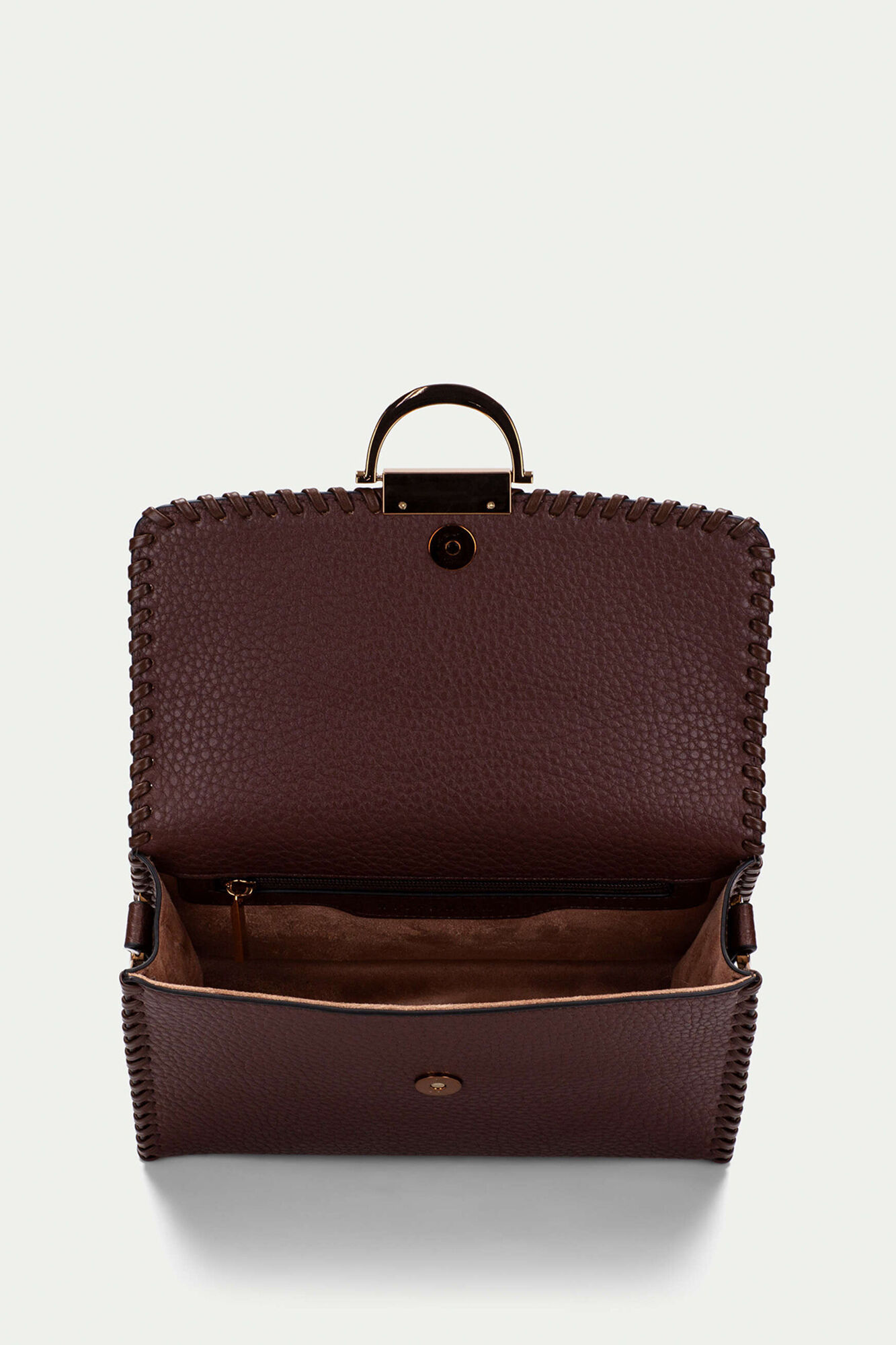 Hispanitas Bolso hobo cierre magn&eacute;tico Marr&oacute;n oscuro