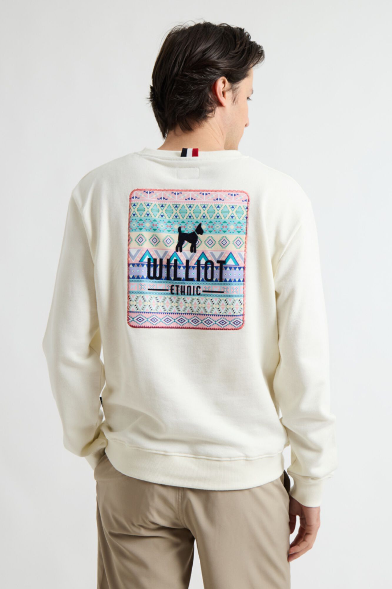 Williot Sweatshirt com logo &eacute;tnico Branco