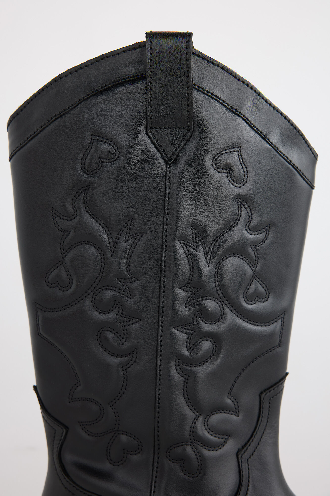 Slowlove Flat leather boot Black