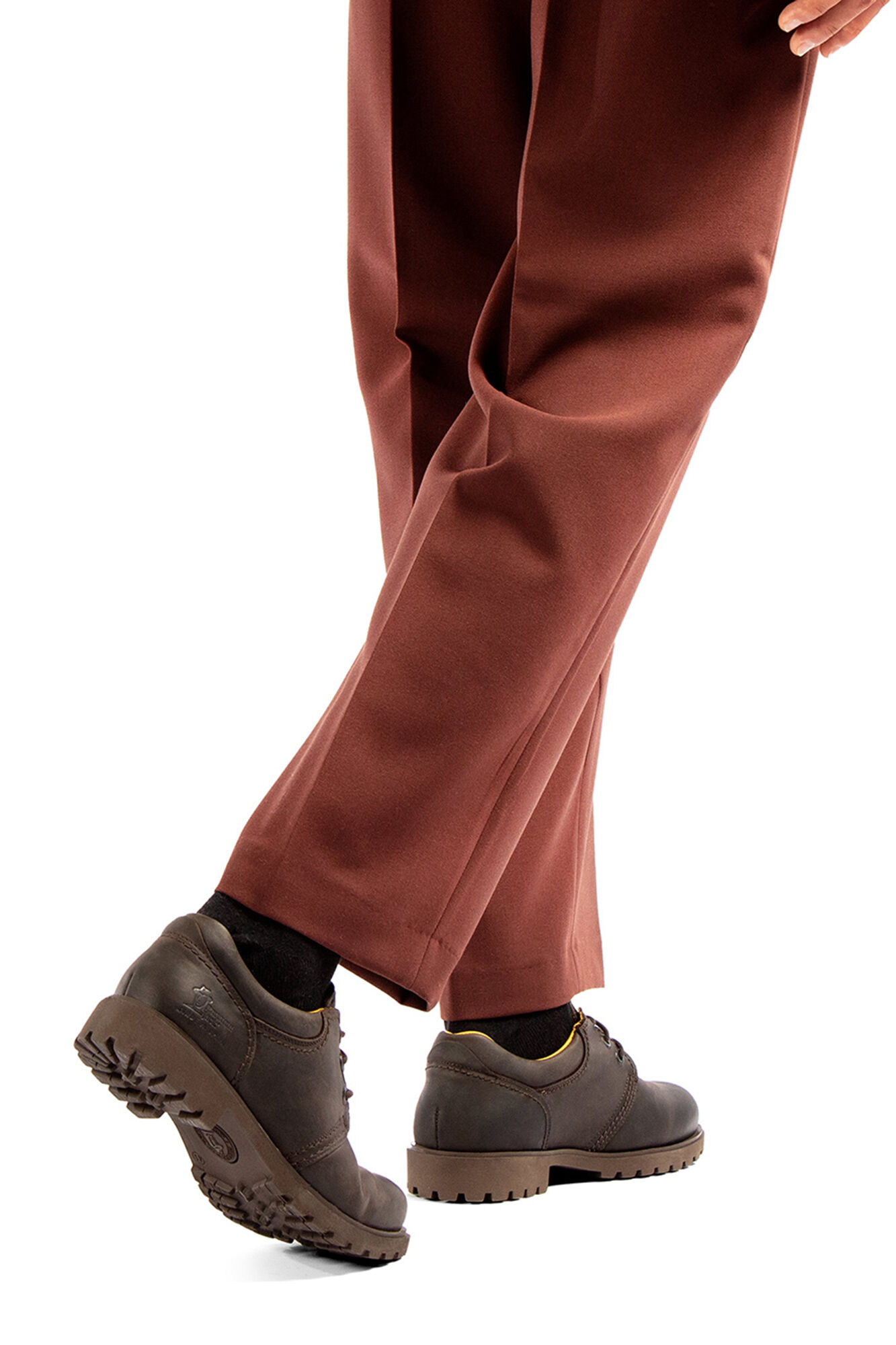 Panama Jack Sapatos de pele masculinos Castanho