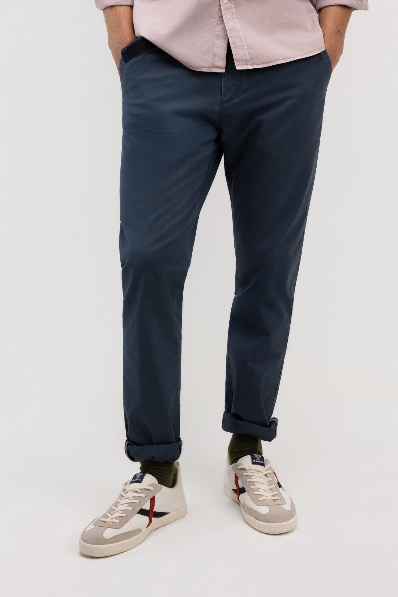 El Ganso Cal&ccedil;as chino slim Azul