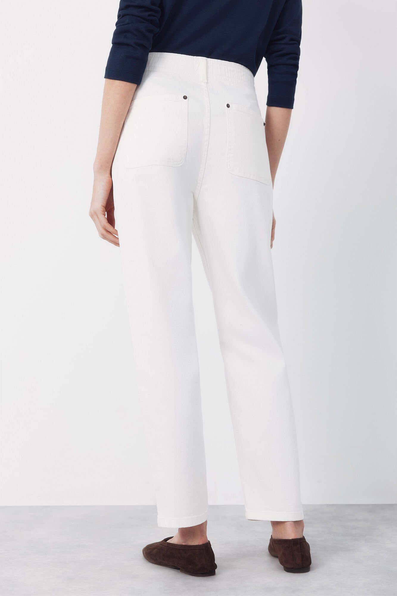 Cortefiel Jeans Easy Fit White