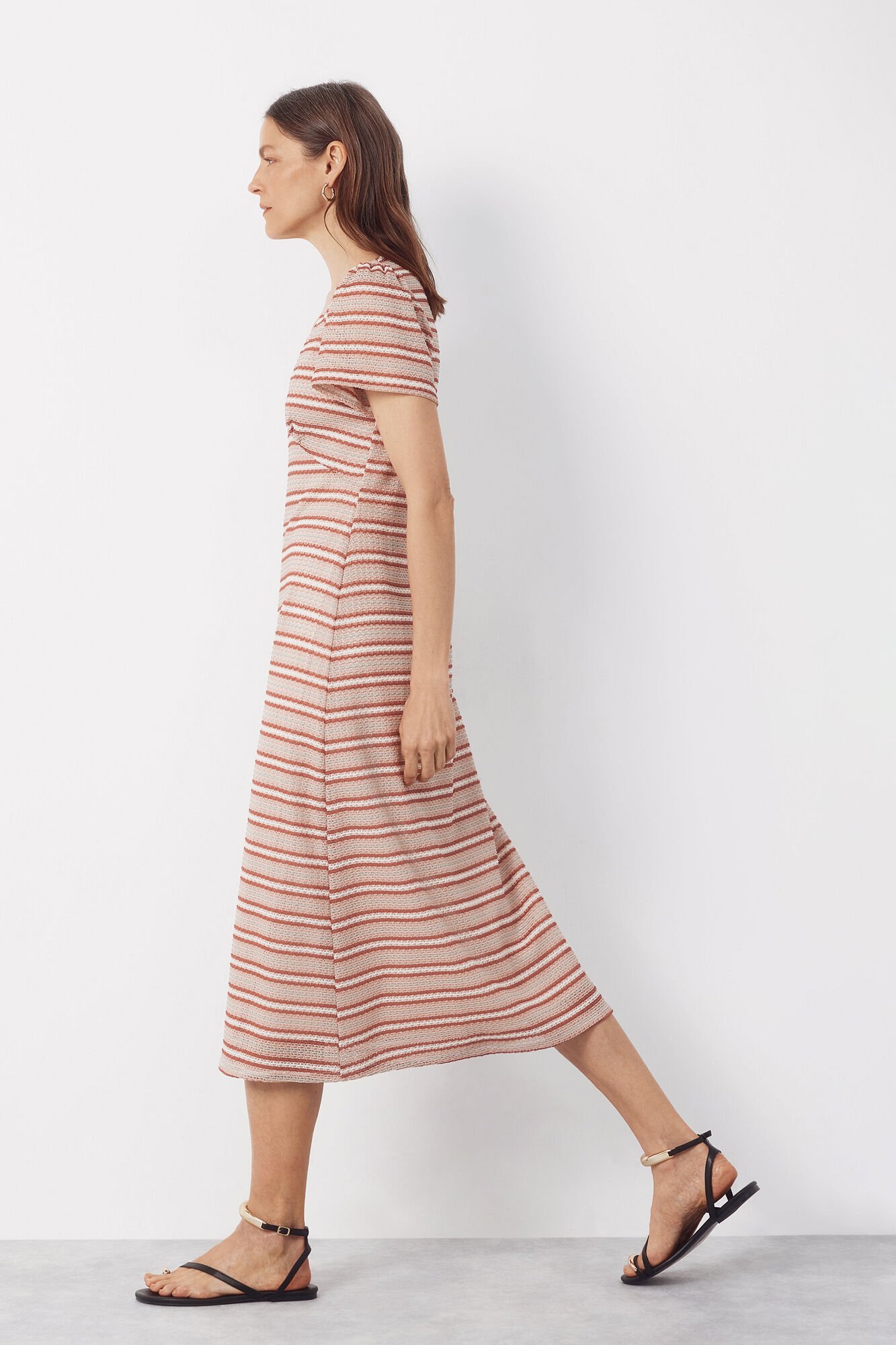 Cortefiel Striped structured dress