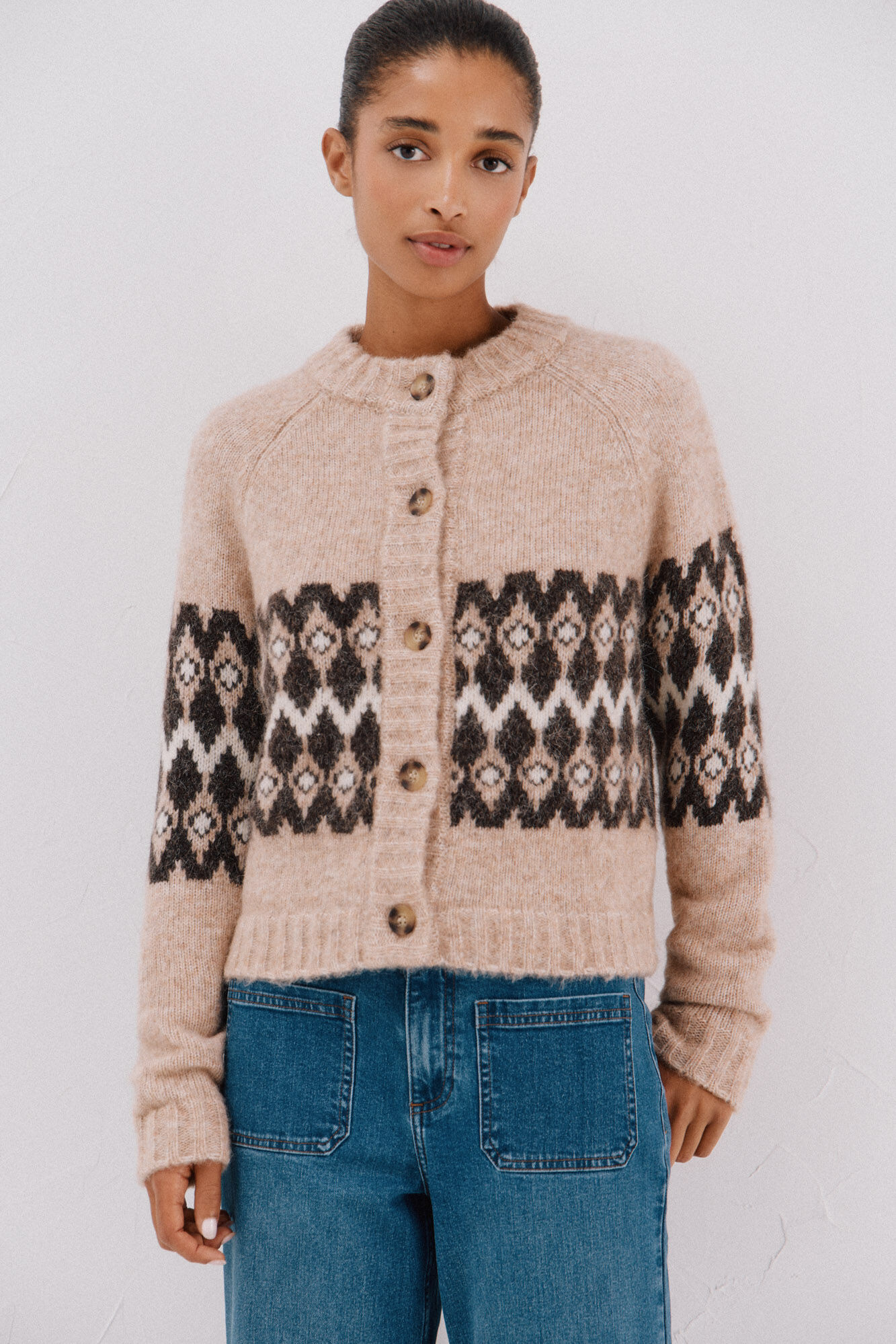 Cortefiel Chaqueta greca posicional