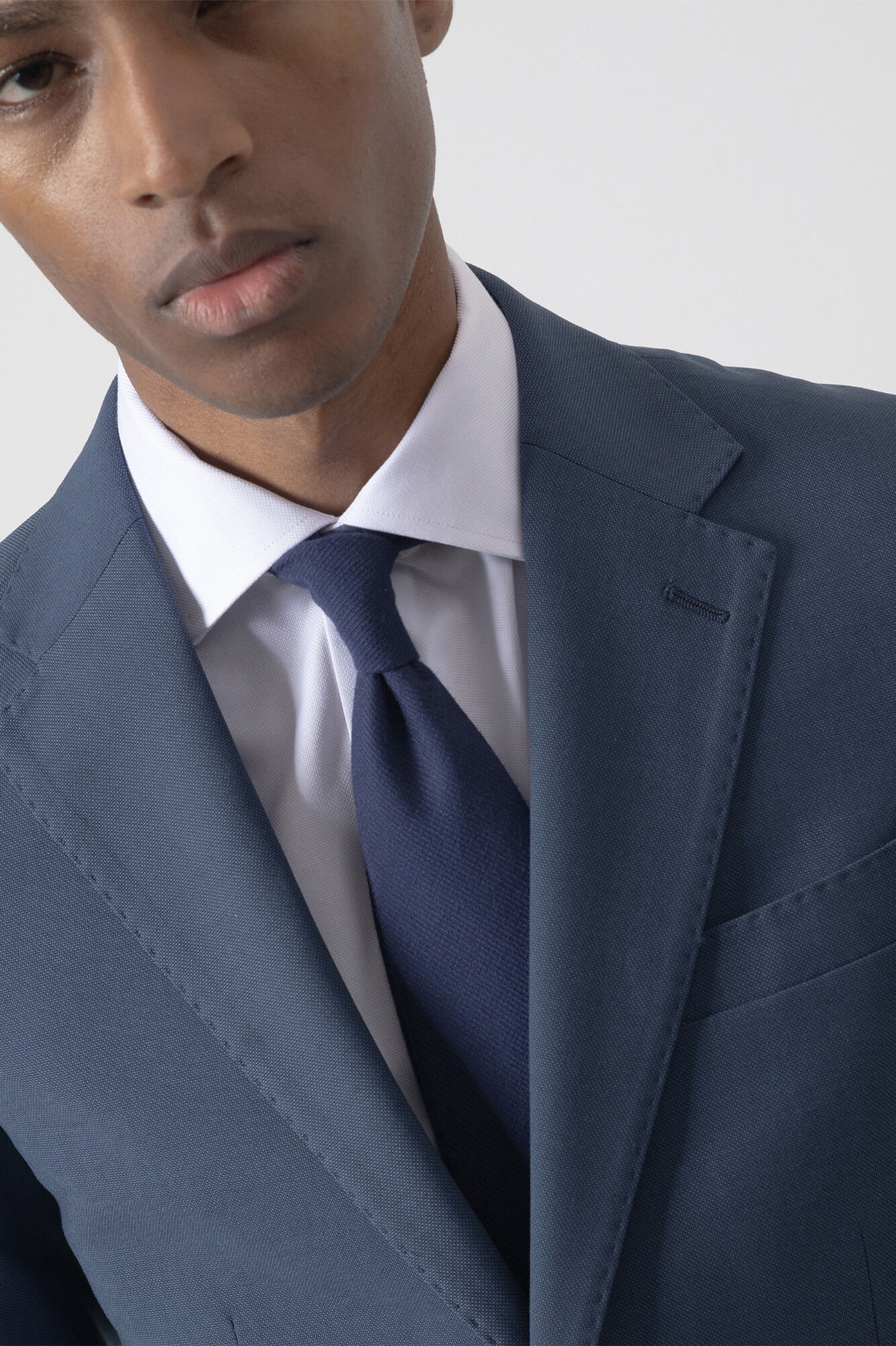 PuroEGO Traje micro punto tinta Azul