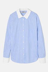 Silbon Camisa de gola Azul