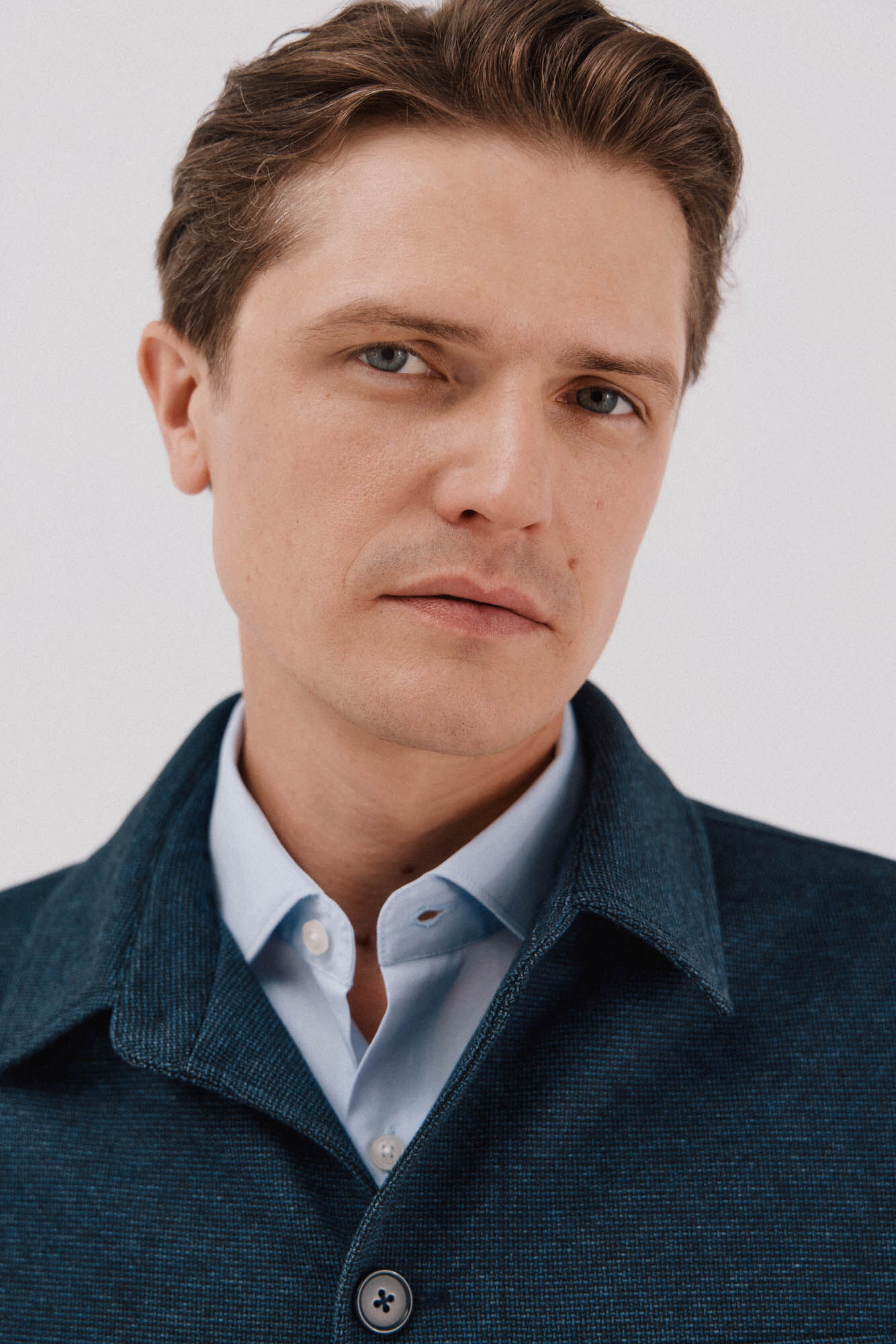 Cortefiel Knitted jersey-knit Navy