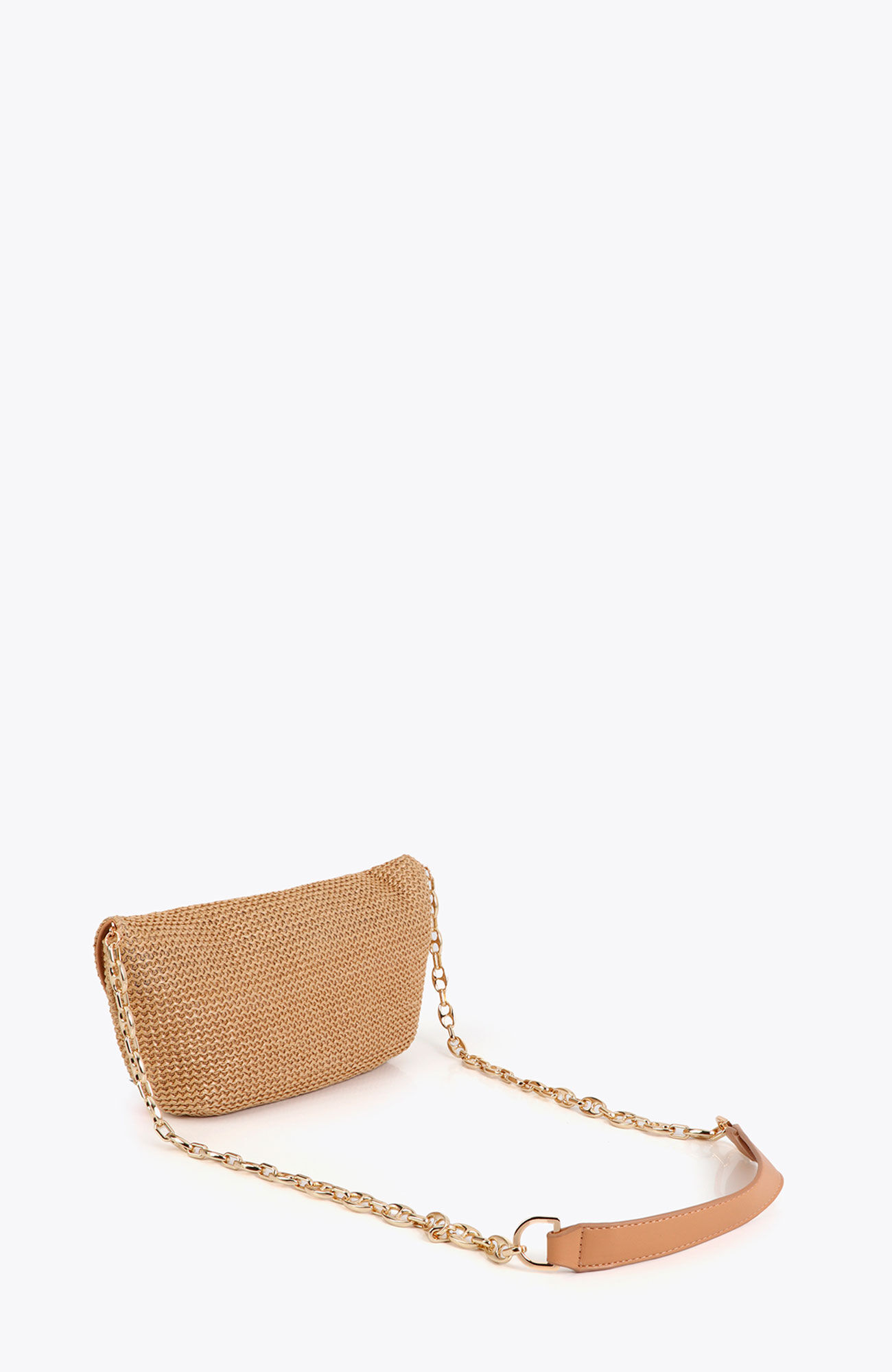 Lola Casademunt Mala de evento Ecru