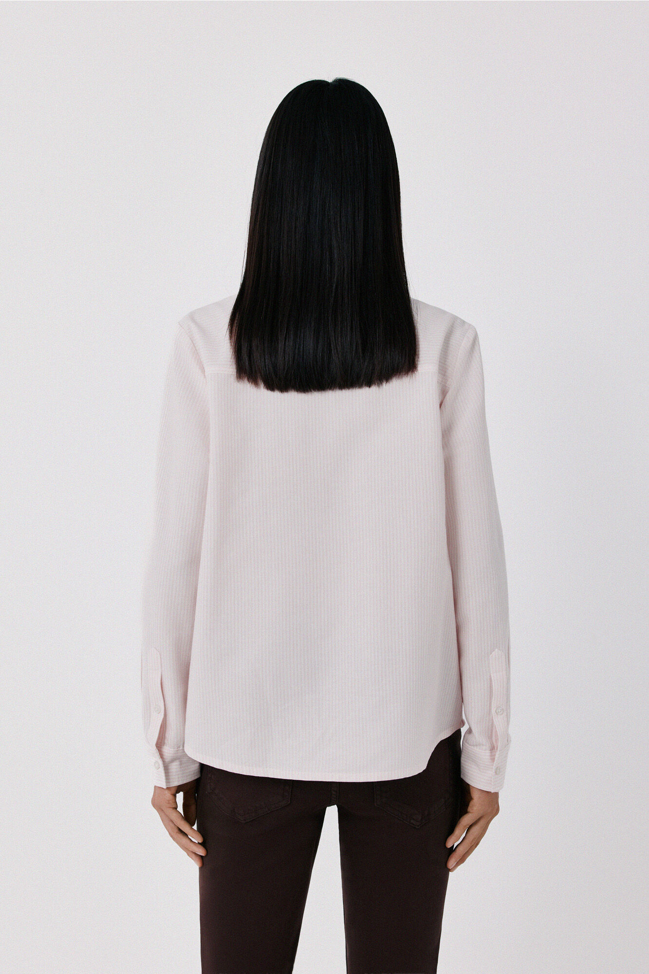 Cortefiel Oxford basic shirt Pink