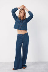 Cortefiel Soft denim shirt Blue