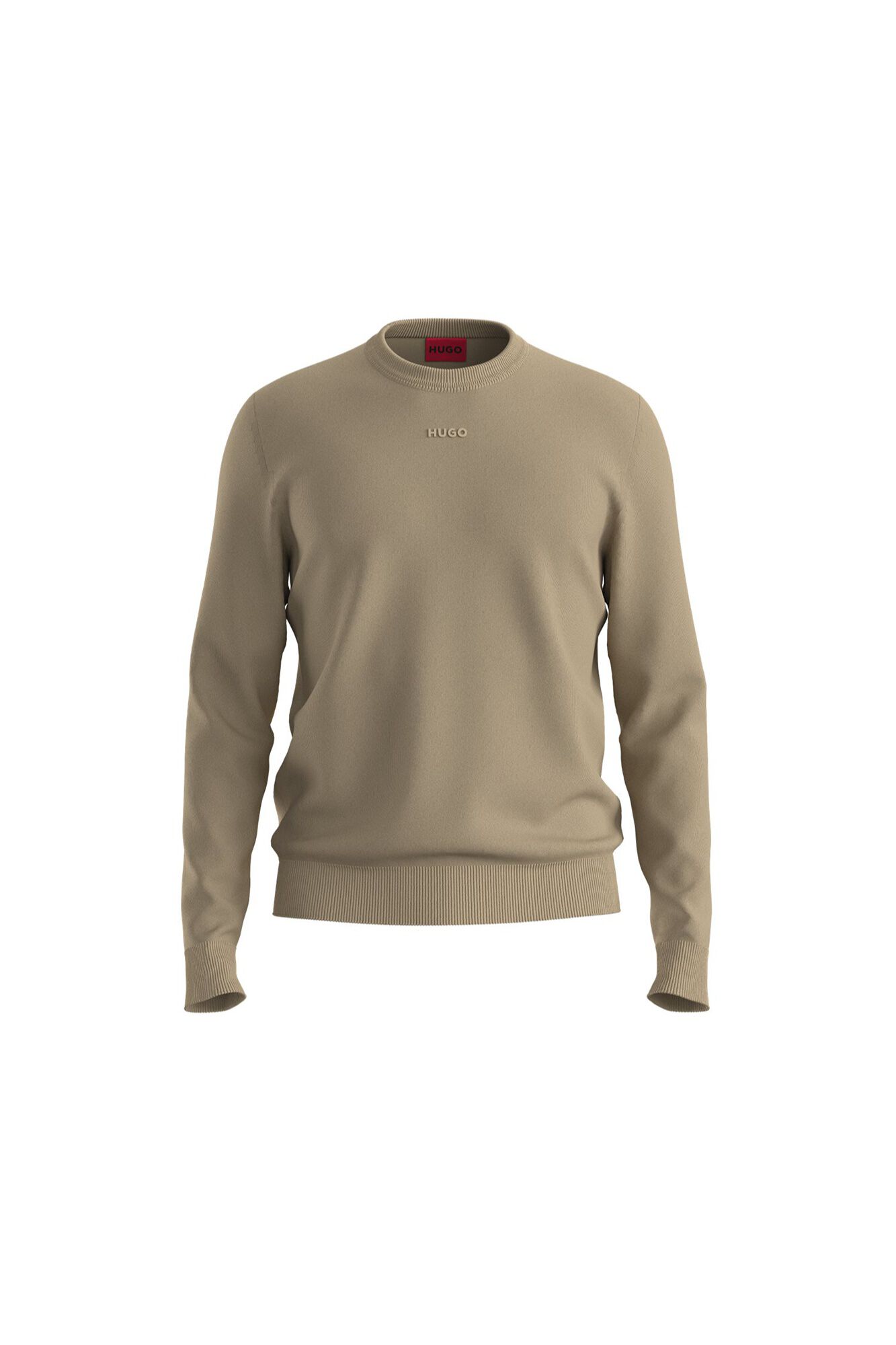 HUGO Camisola de manga comprida corte slim
