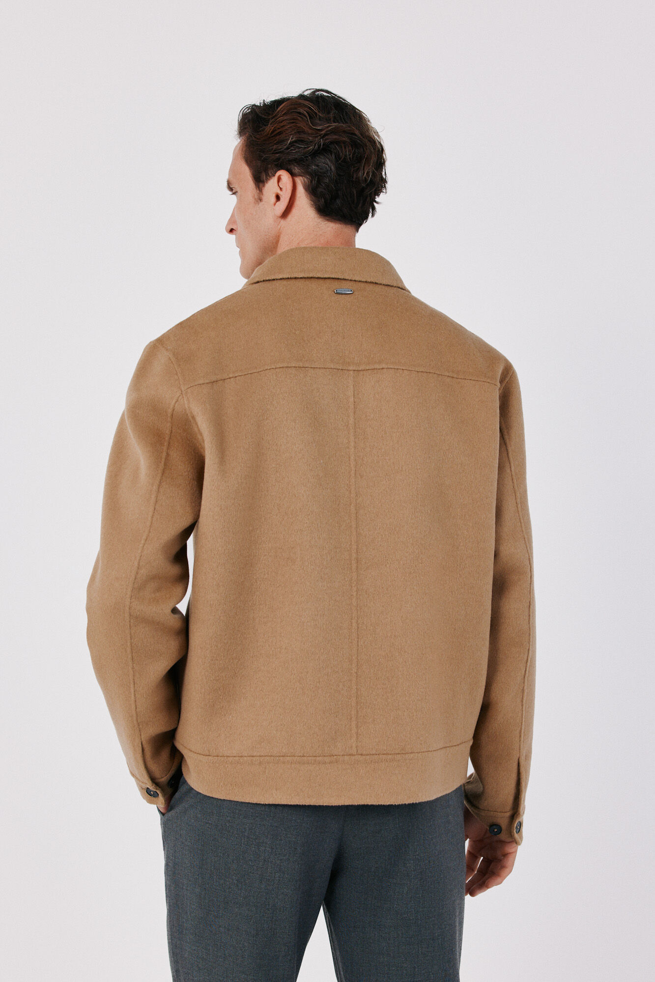 Cortefiel Wool blend jacket Camel