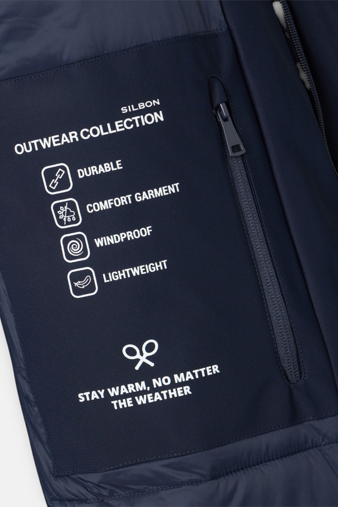 Silbon Parka de alfaiataria t&eacute;cnica Azul