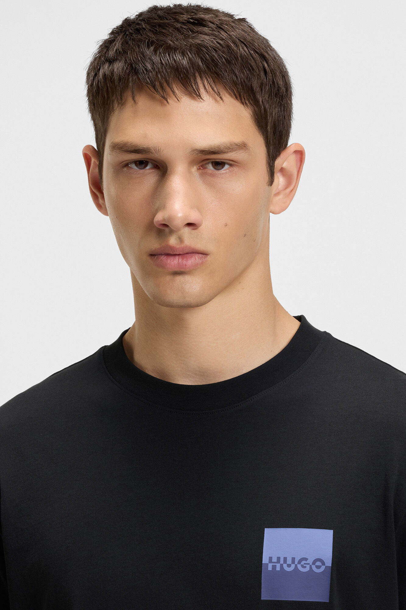 HUGO Short-sleeved T-shirt Black