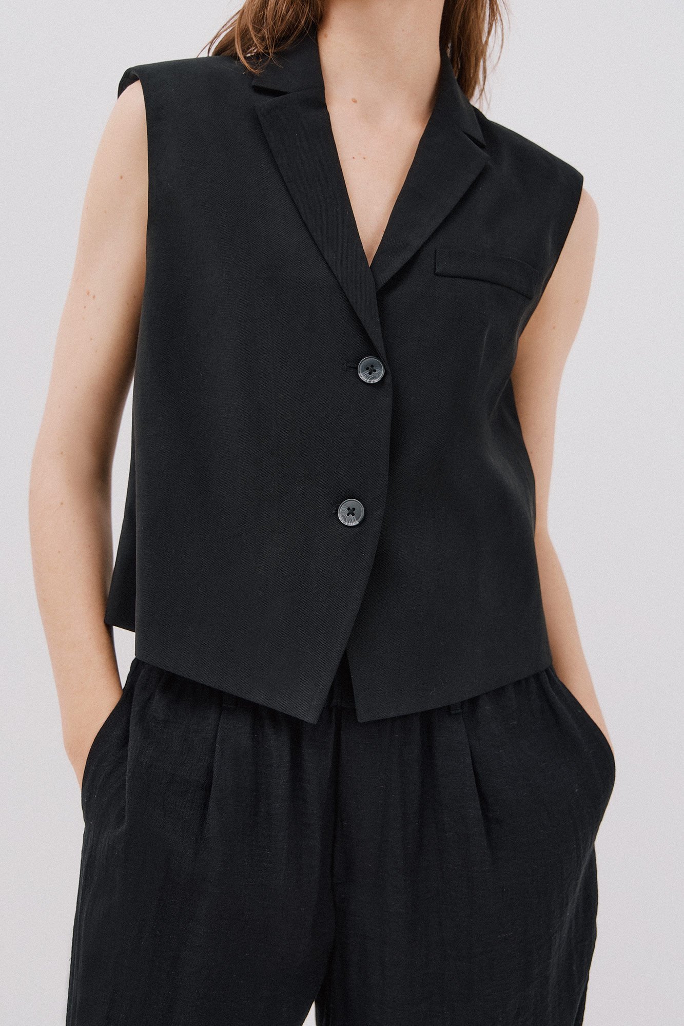 Cortefiel Lapel collar waistcoat