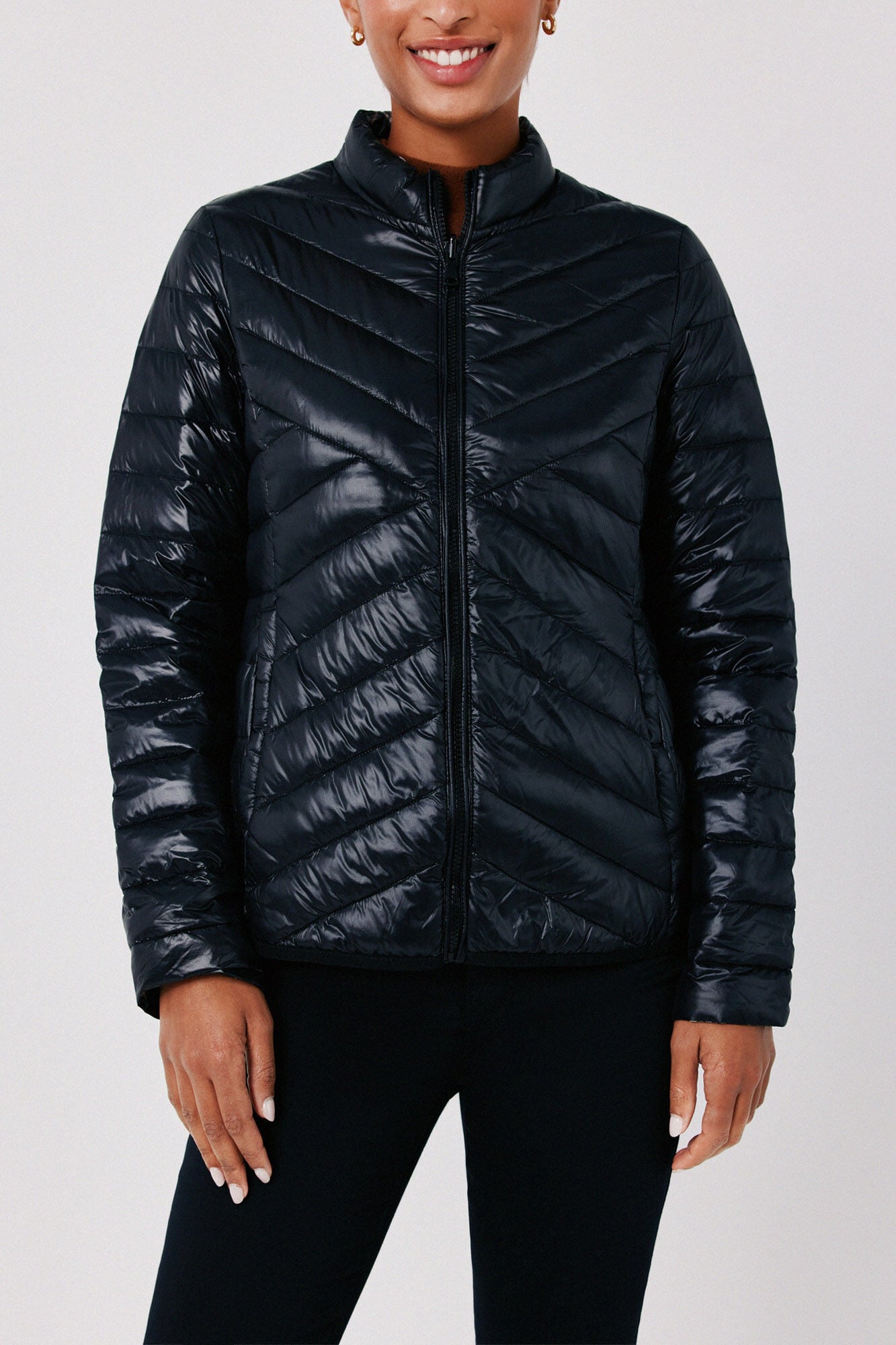Cortefiel Reversible down puffer jacket Black