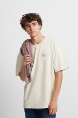 Silbon Camiseta special fit enjoy your life Beige