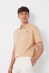 Cortefiel Piqu&eacute; basic polo shirt Nude