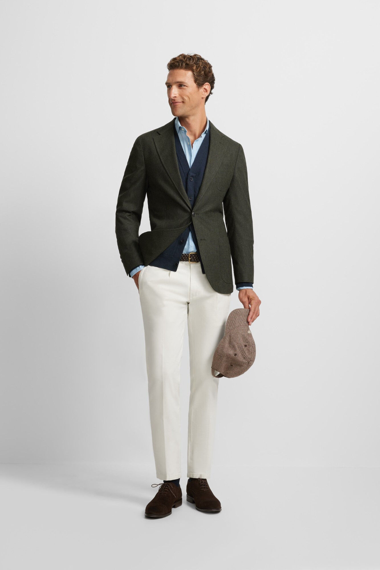 Silbon Houndstooth blazer Green