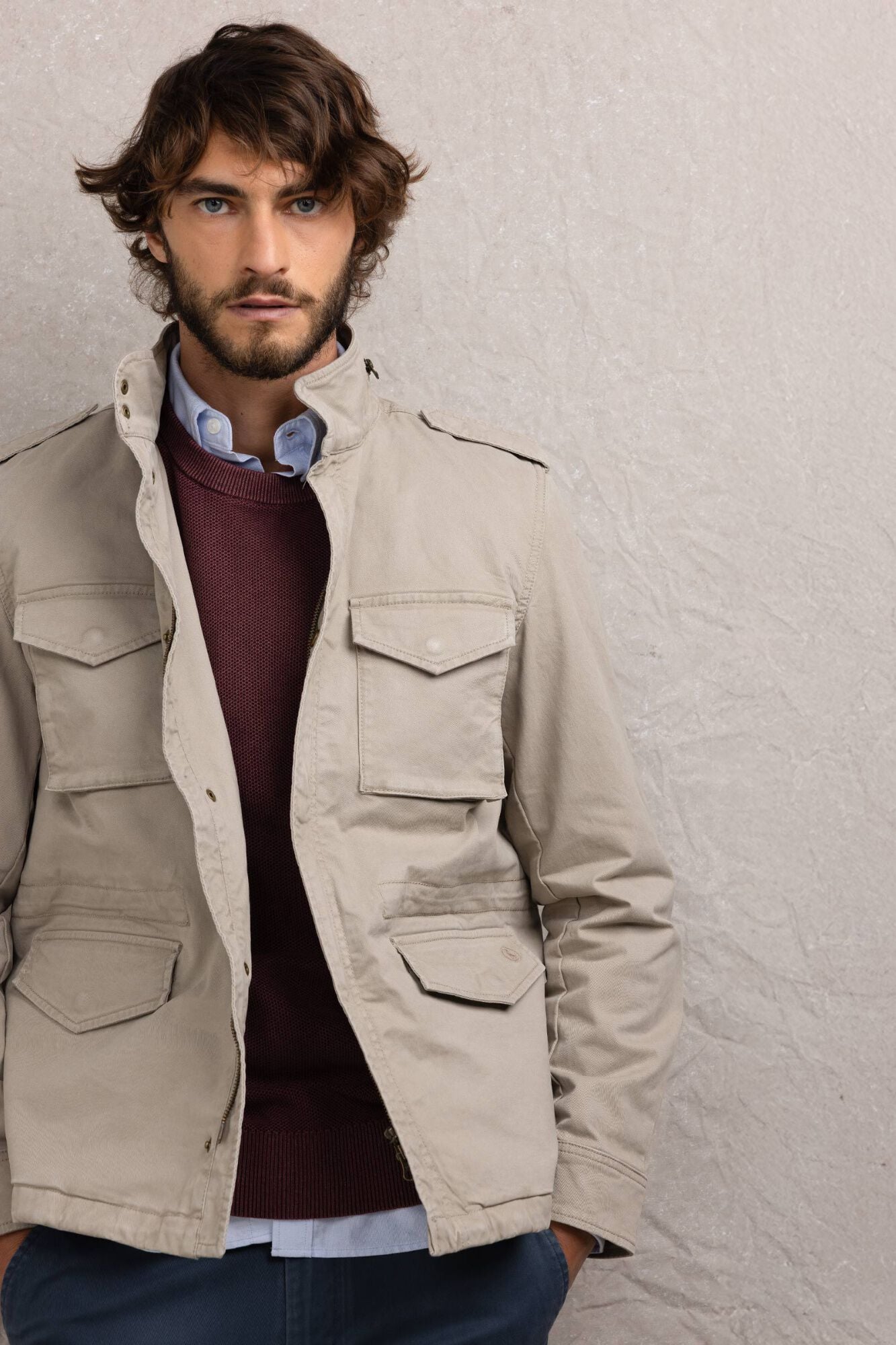 El Ganso Casaco Field Acolchoado Taupe