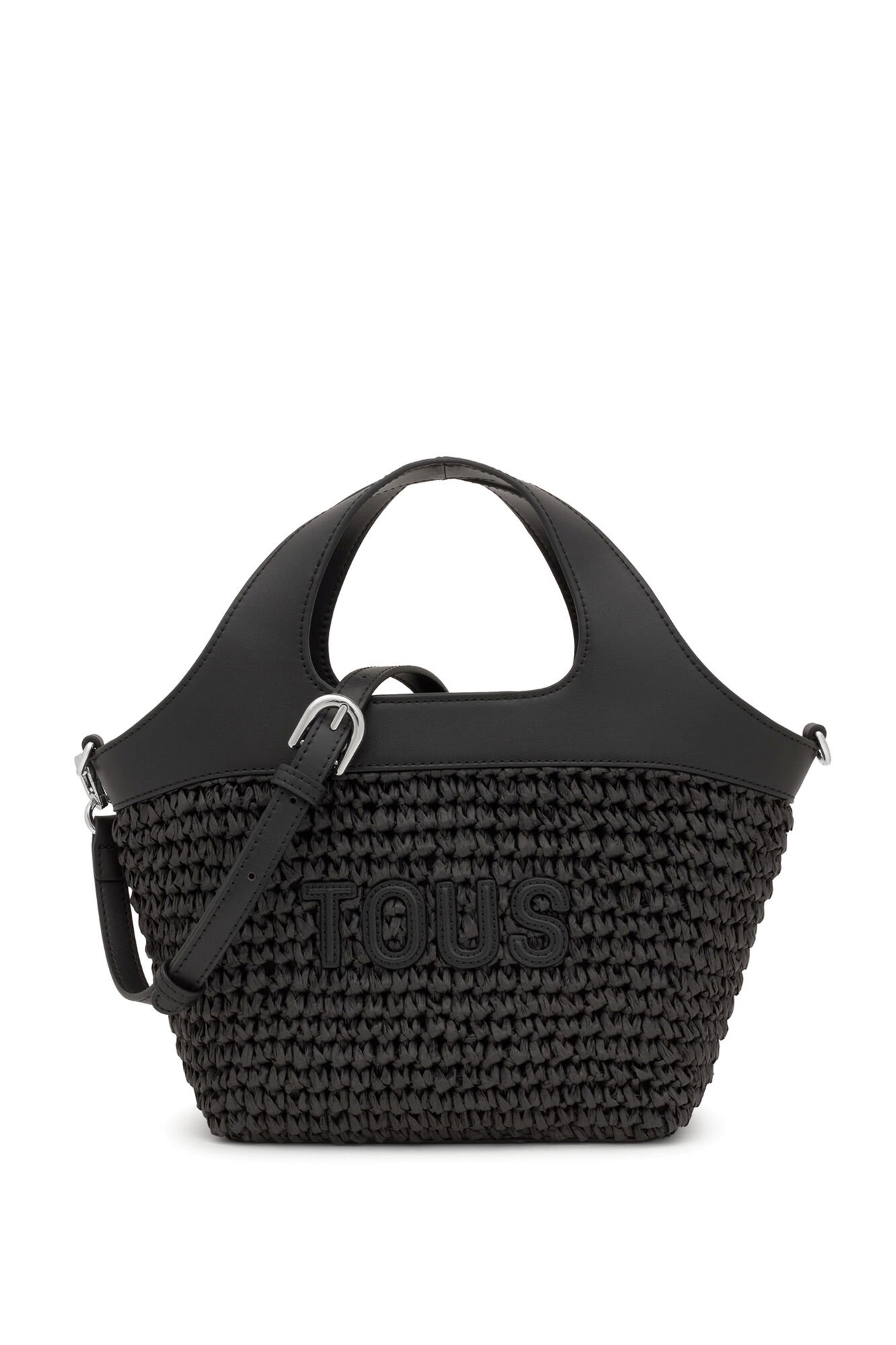 Tous TOUS Lirio Rafia medium black basket Black