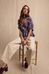 Slowlove Blusa bordado estampada Multicolorido