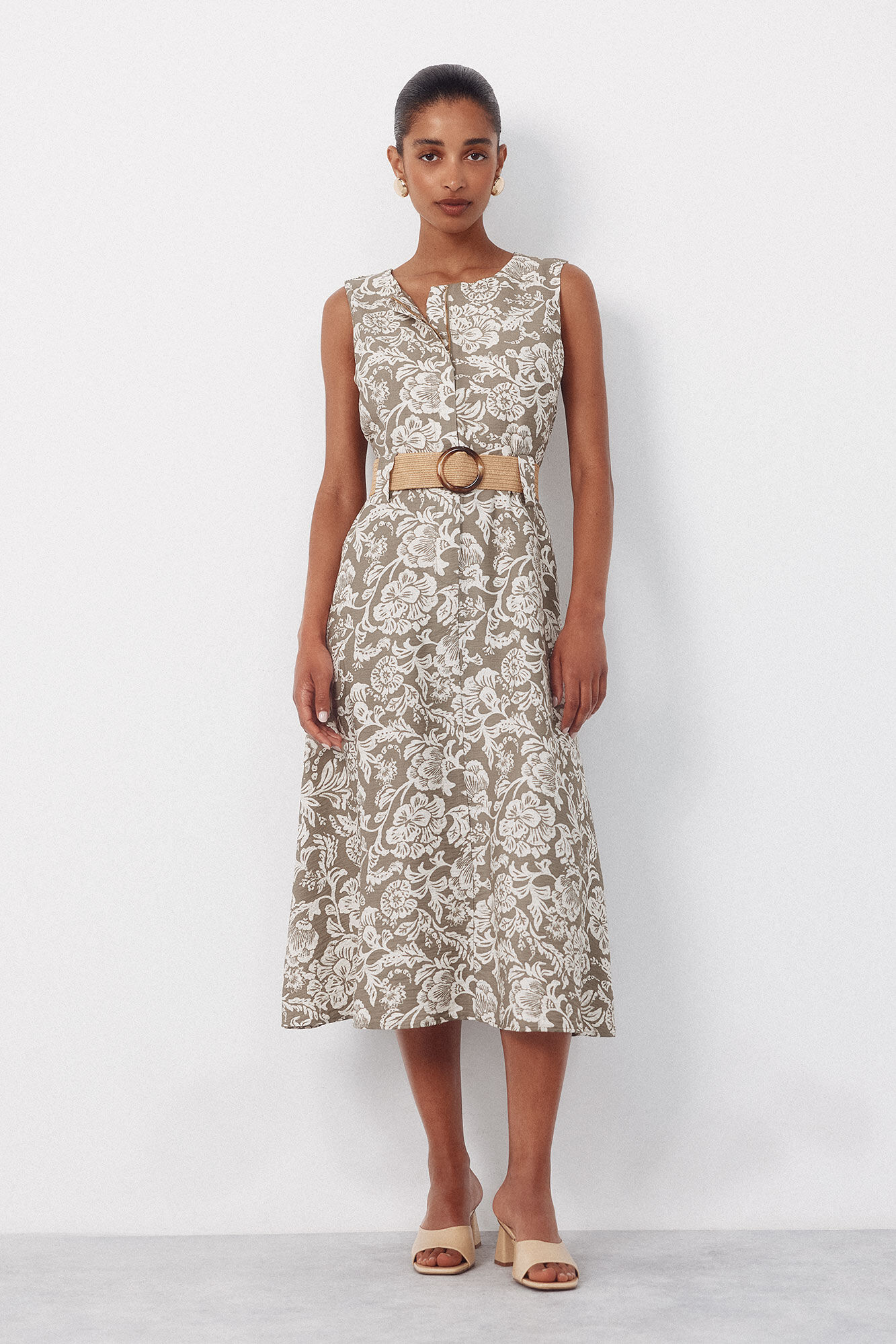 Cortefiel Flared dress