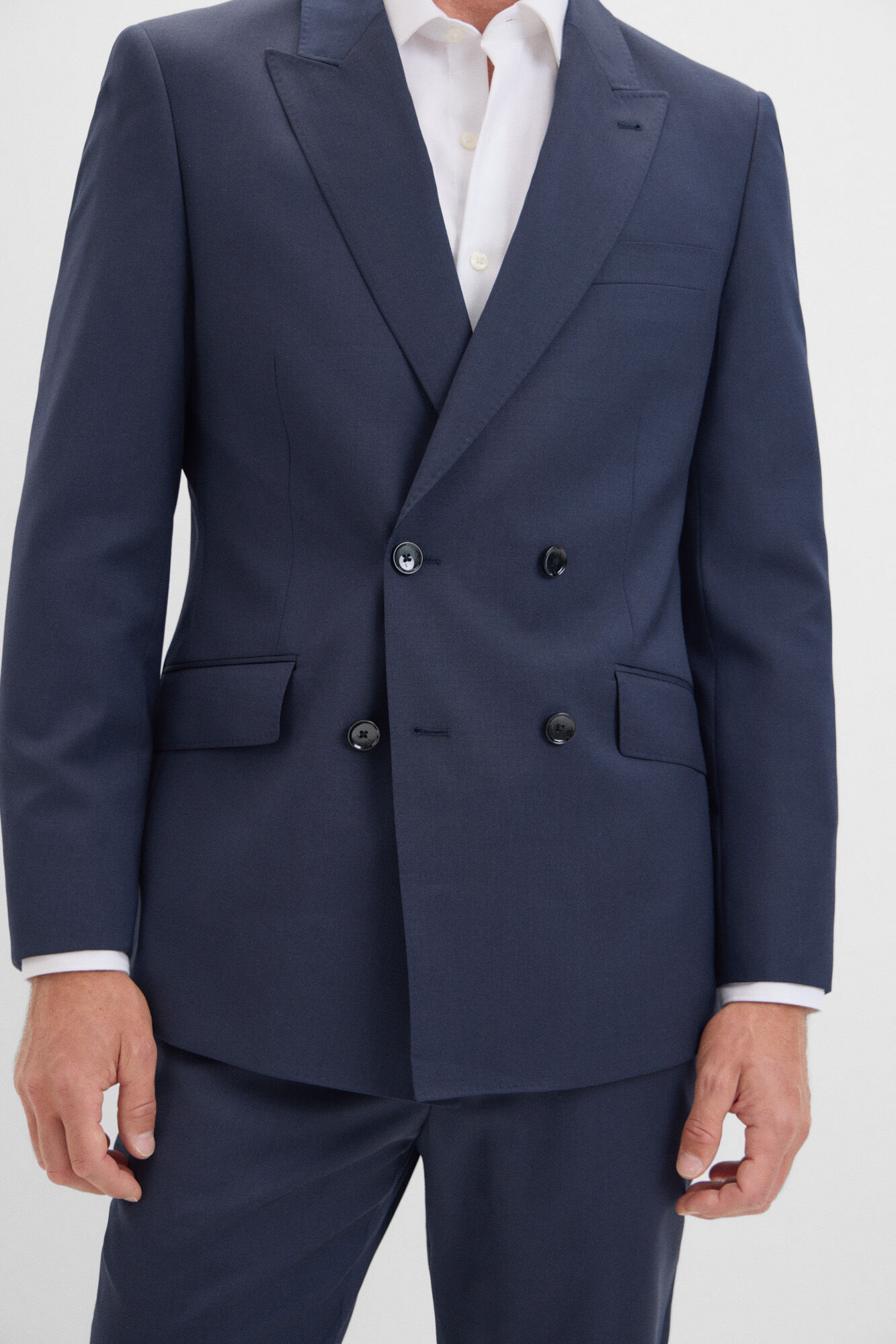 Cortefiel Blazer trespassado duplo slim fit Azul