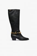 Popa Botas Lercois em pele Preto