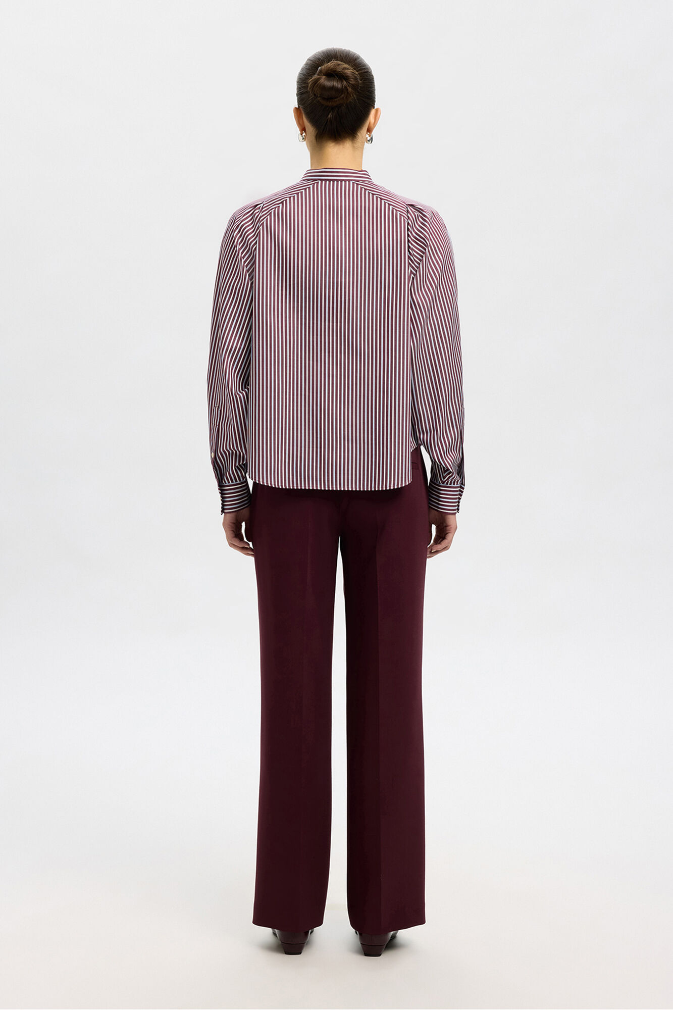 Selected Camisa cuello mao 100% algod&oacute;n org&aacute;nico. Rosa