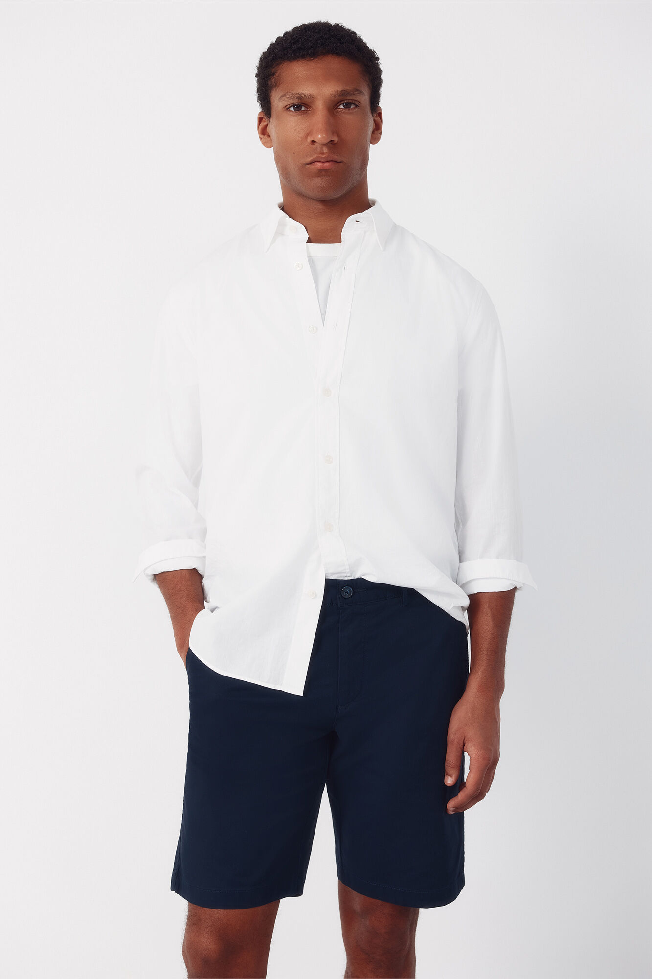 Cortefiel Bermuda chino Azul marino