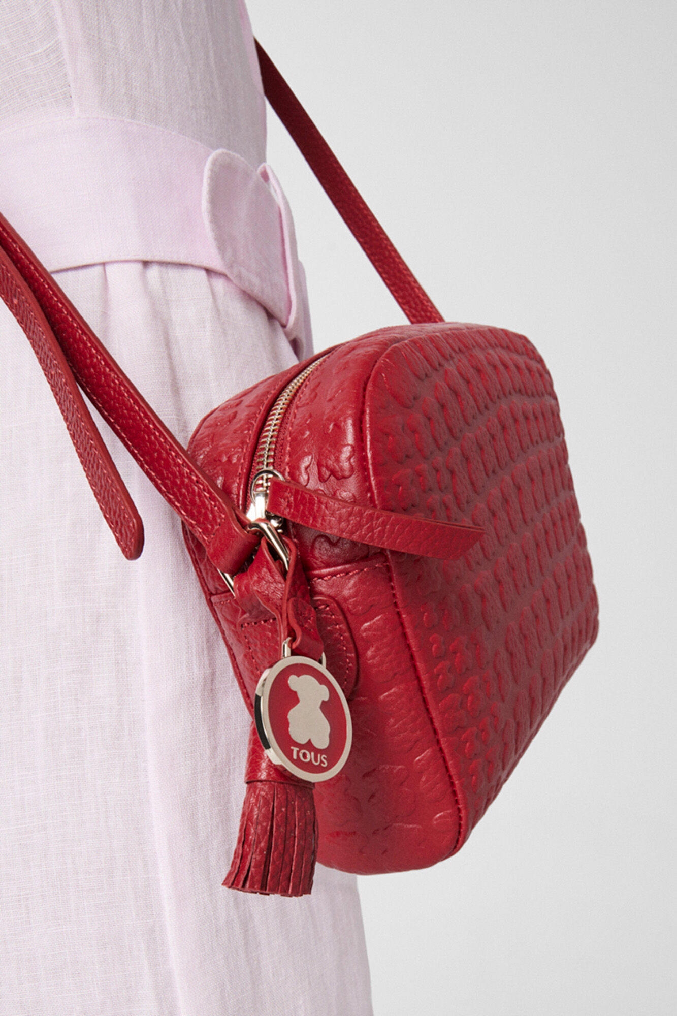 Tous Red leather Sherton crossbody bag Red