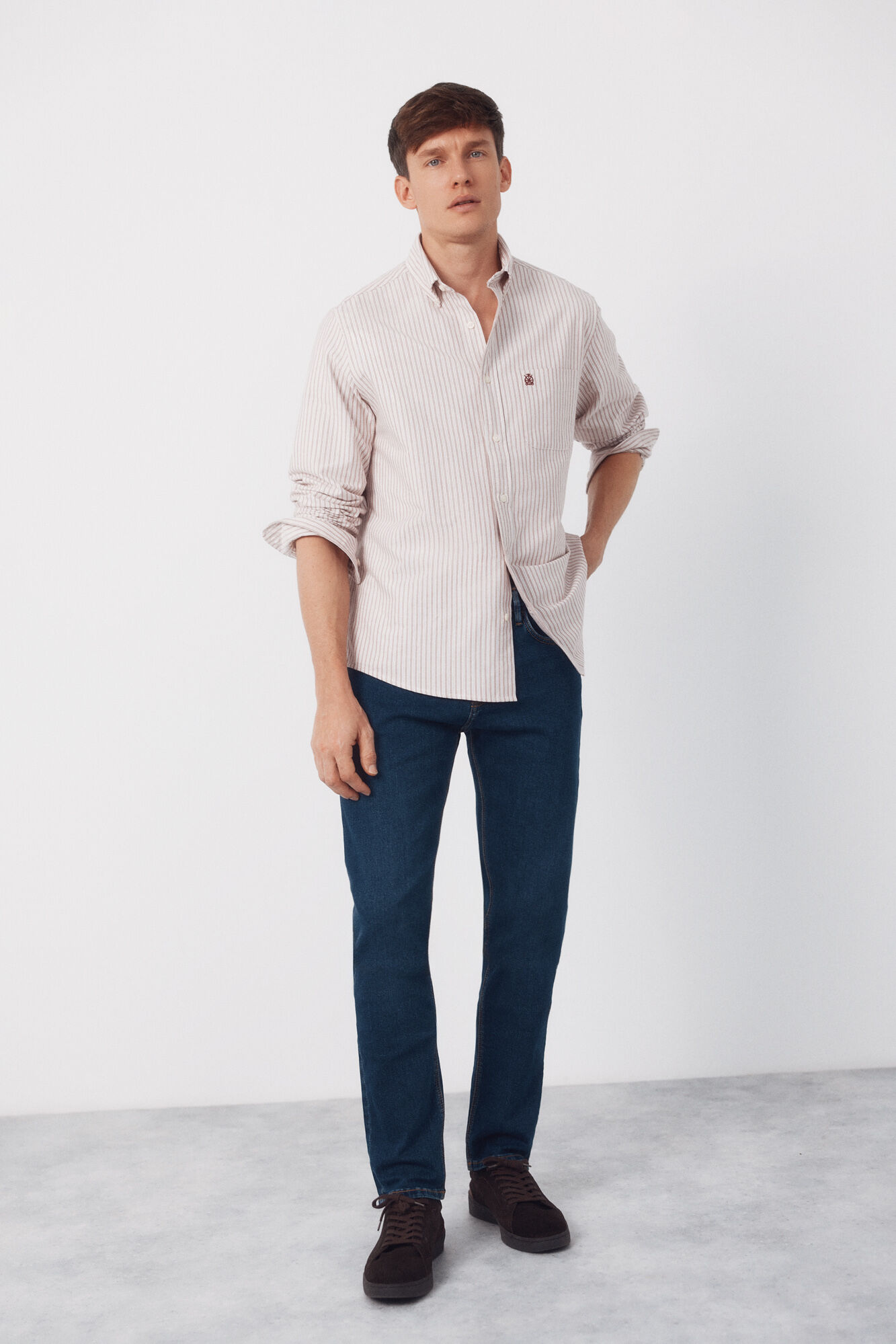 Cortefiel Striped oxford shirt