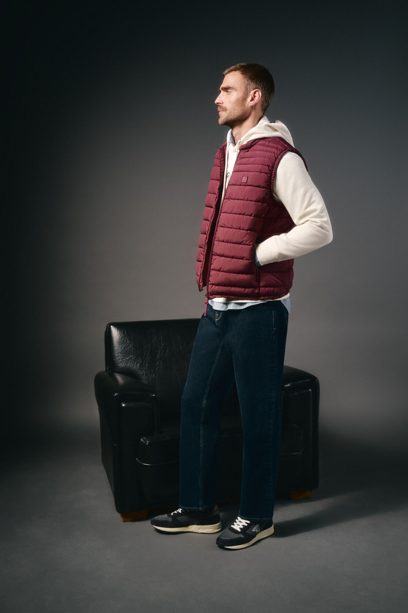 OOTO Chaleco acolchado ultralight Granate