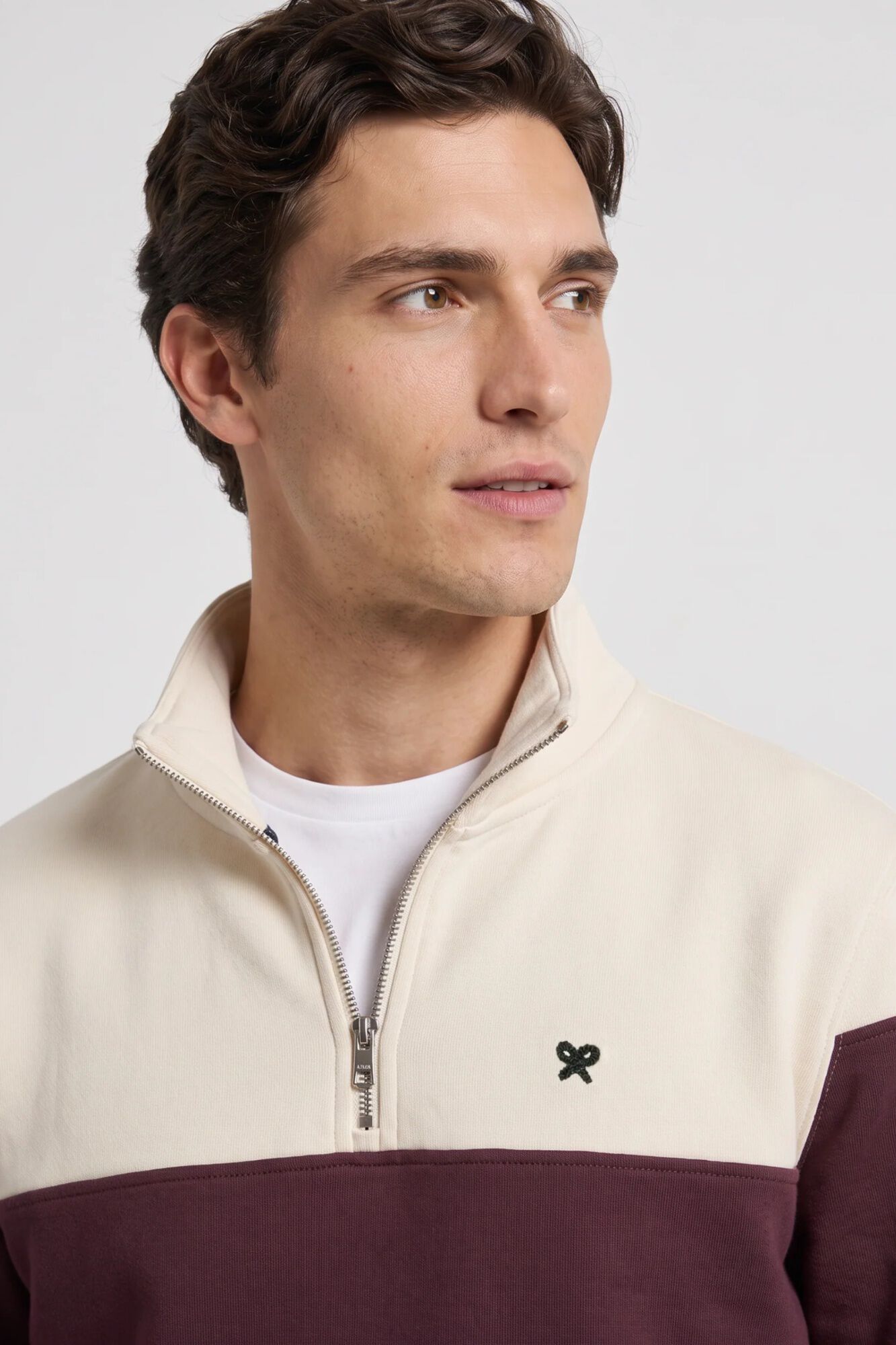 Silbon Sweatshirt meio fecho blocos